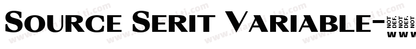 Source Serit Variable字体转换
